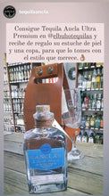 Cargar imagen en el visor de la galería, Tequila ANCLA Blanco 100% Agave - 750ml CON MINIATURA, FUNDA DE PIEL, COPA