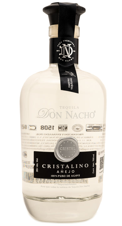 Tequila Don Nacho Añejo Cristalino 100% Agave- 750ml