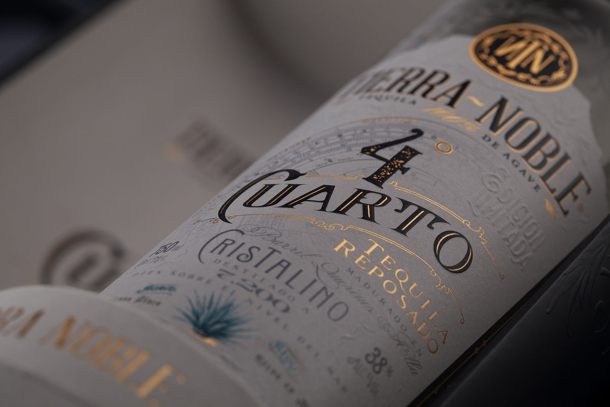 Tequila Tierra Noble Cuarto 4to Reposado Cristalino 100 Agave 750ml El Búho Tequilas