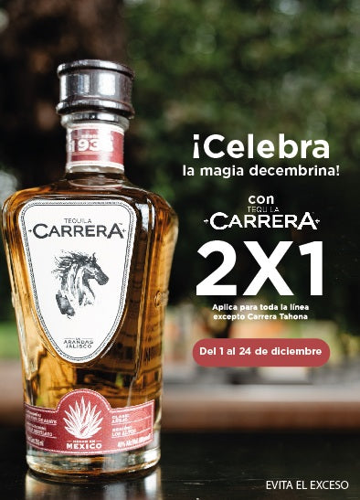 Tequila CARRERA Añejo 100% Agave - 750ml.