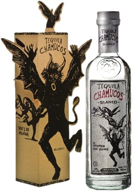 Tequila Chamucos Artesanal Blanco 100% Agave - 750ml