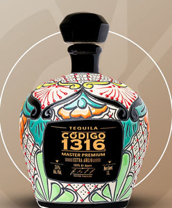 Tequila Codigo 1316 Extra Añejo 100% Agave - 750ml Ed: Cerámica Bola