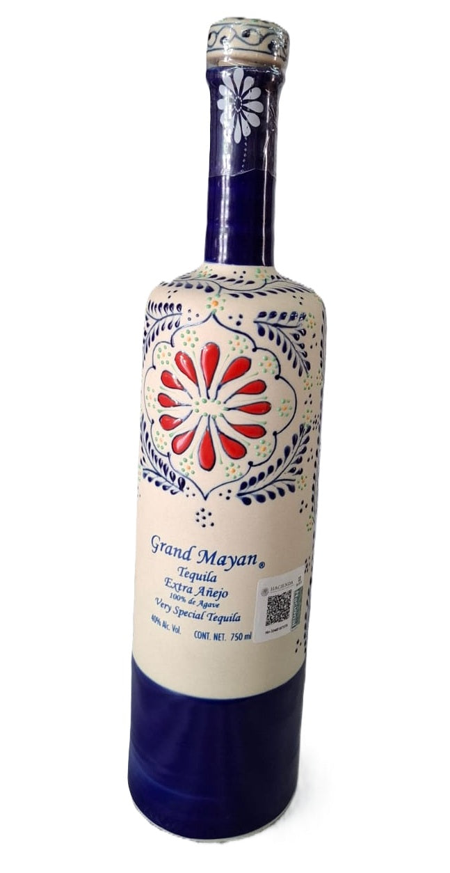 Tequila Grand Mayan Extra Añejo 100% Agave - 750ml (CILÍNDRICA)