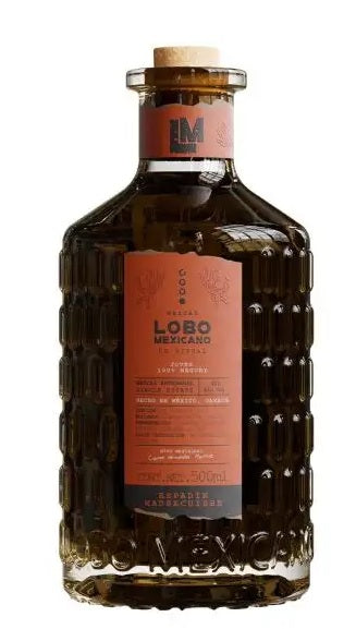 MEZCAL LOBO MEXICANO 100% agave ENSAMBLE de Espadín Madrecuishe - 500ml