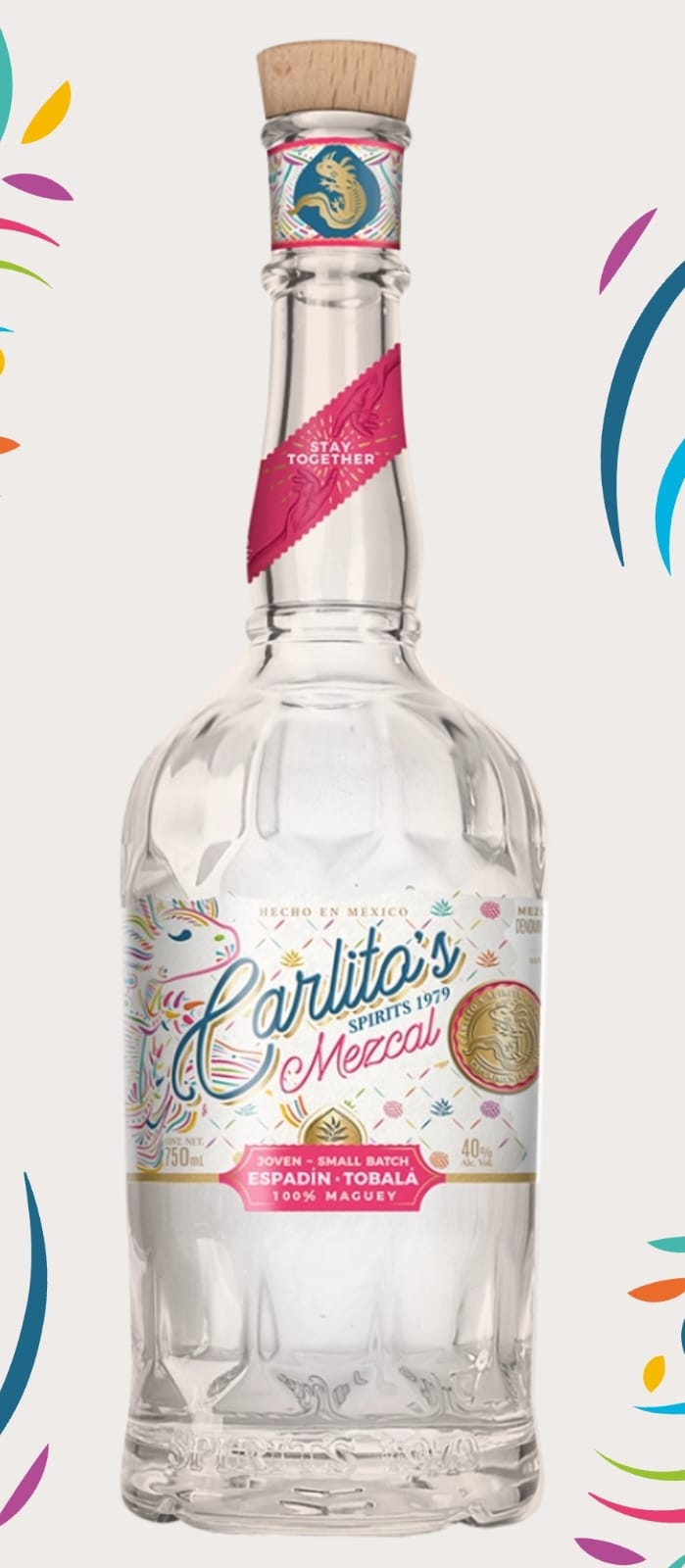 MEZCAL CARLITOS JOVEN 100% Agave Ensamble Espadín- Tobala - 750ml