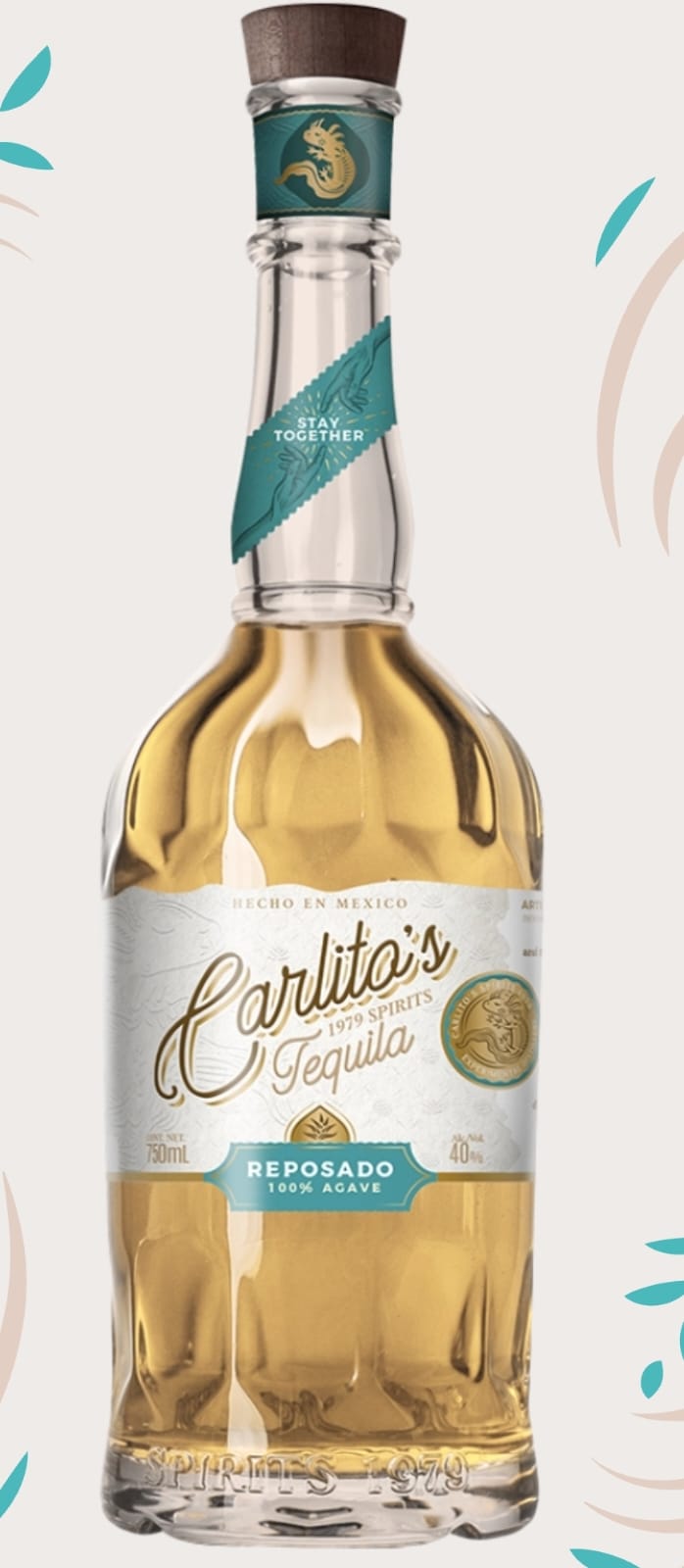 Tequila CARLITOS  Reposado 100% Agave - 750ml