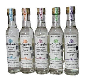 Mezcal La Costumbre Tobala  - 250ml SET CON 5 EXPRESIONES