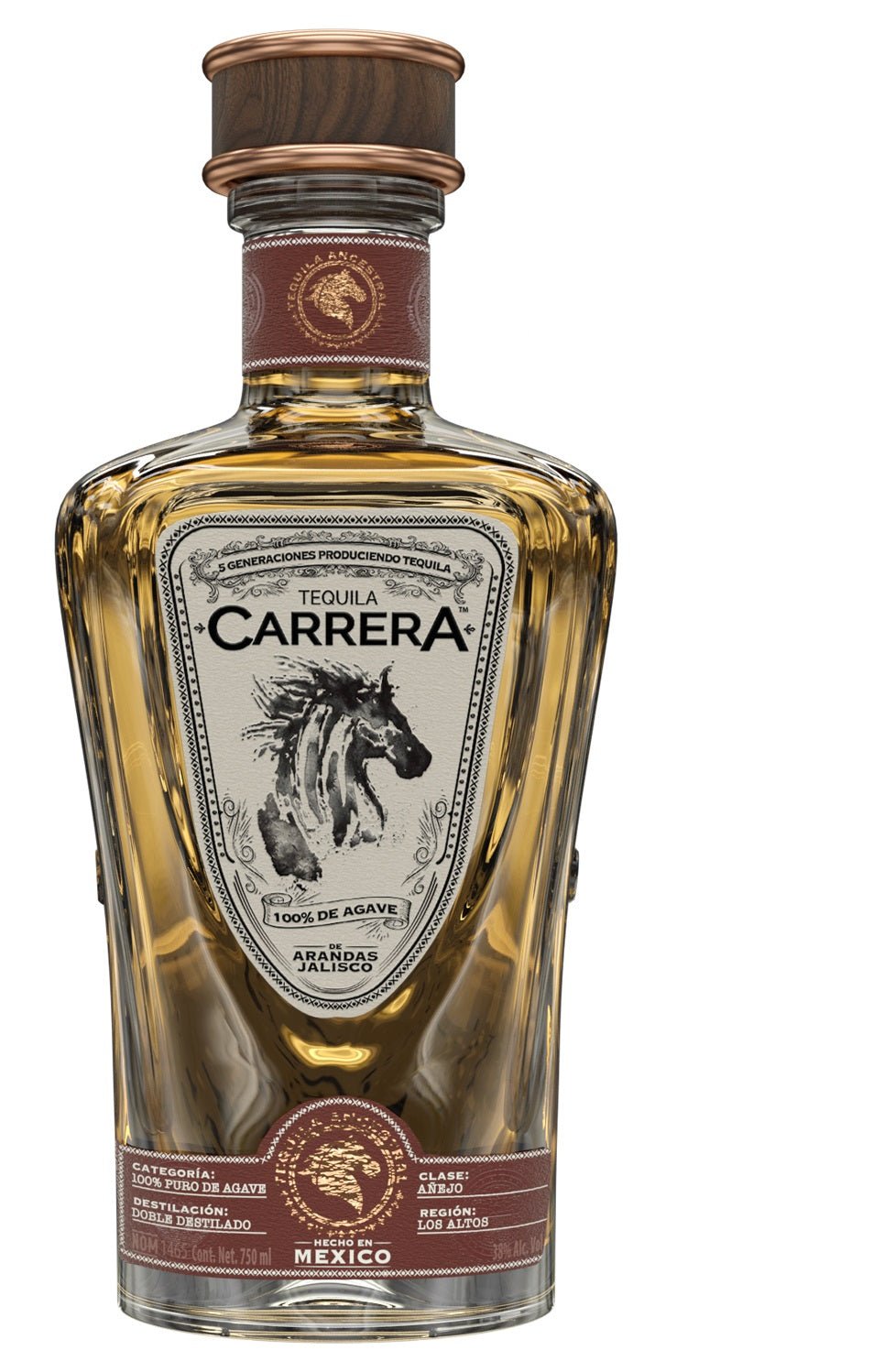Tequila CARRERA Añejo 100% Agave - 750ml