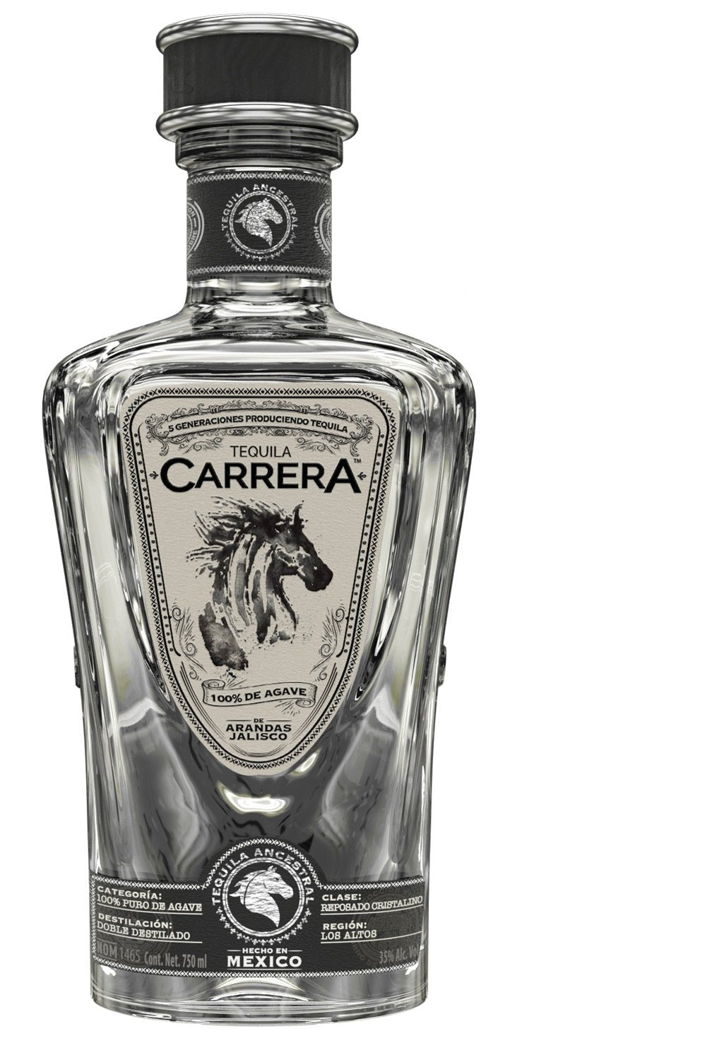 Tequila CARRERA Reposado Cristalino 100% Agave - 750ml