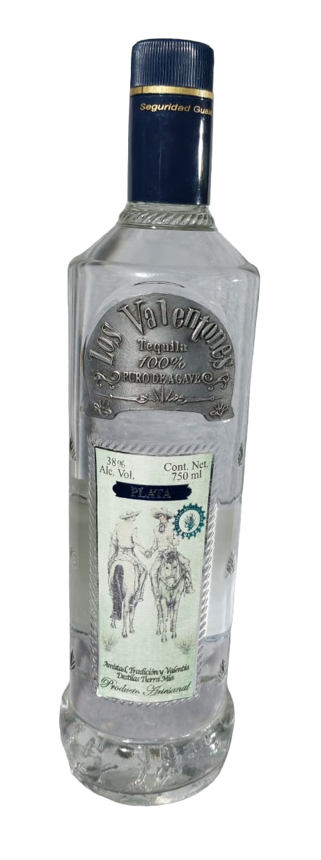 Tequila LOS VALENTONES blanco 100% Agave - 750ml