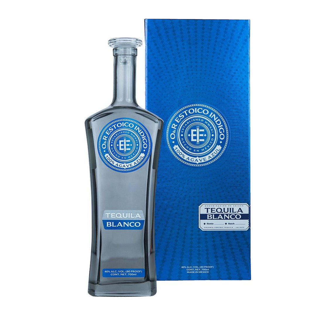 Tequila ESTOICO INDIGO Blanco 100% Agave - 750ml