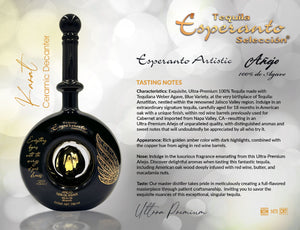 Tequila ESPERANTO Añejo Artistic 100% Agave - 750ml