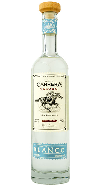 Tequila CARRERA Blanco TAHONA 100% Agave - 700ml.
