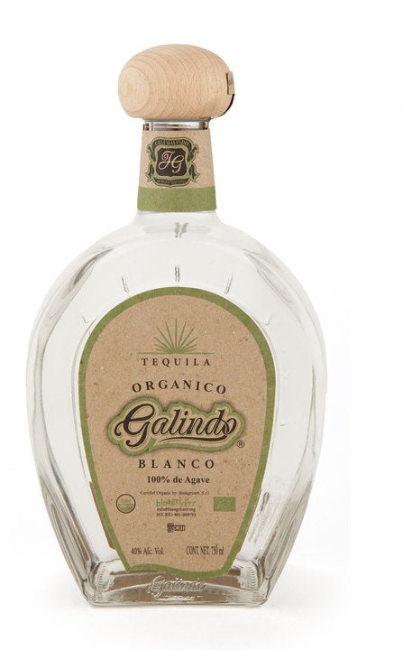 Tequila Galindo Blanco Orgánico 100% Agave - 750ml