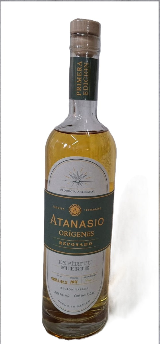 Tequila ATANASIO Reposado ORIGENES 100% Agave - 750ml PRIMERA EDICION 46% Alc. Vol.