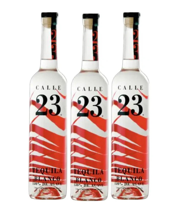 Tequila Calle 23 Blanco 100% Agave - 750ml Pack con 3 Botellas