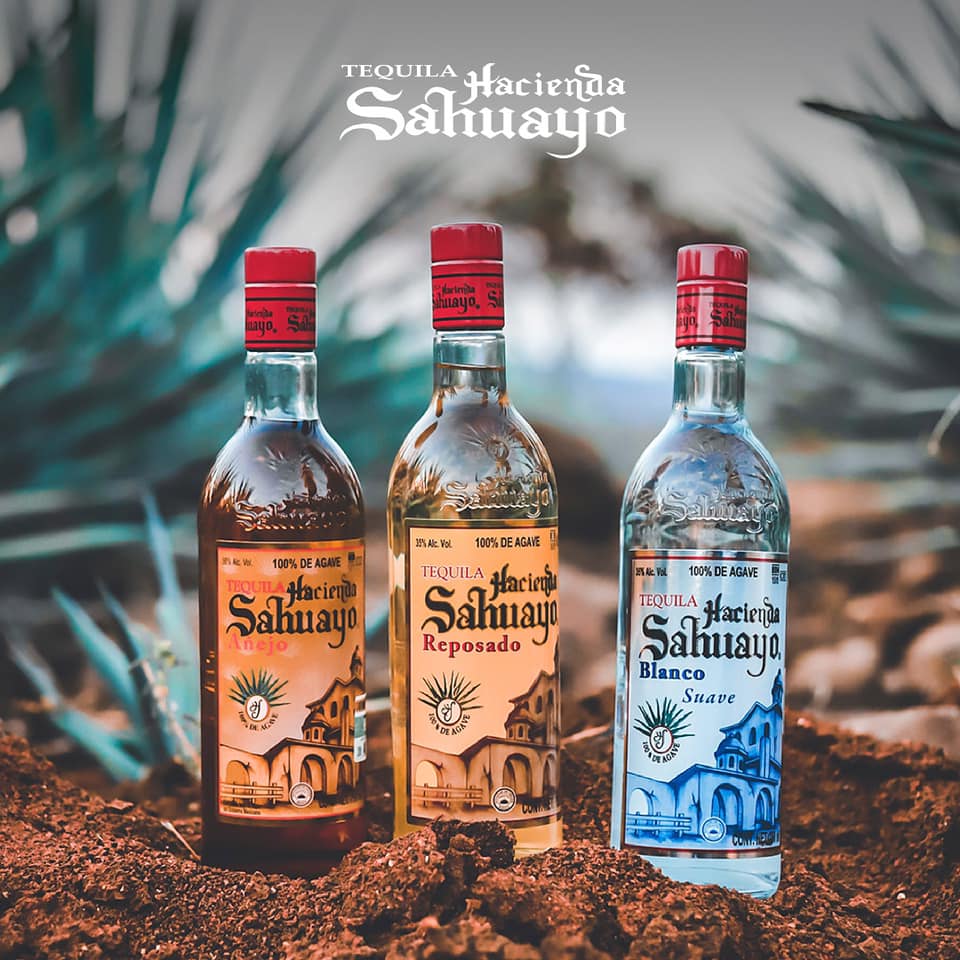 Tequila Hacienda Sahuayo reposado 1000 ml 100% Agave