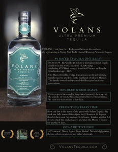 Tequila VOLANS Blanco 100% Agave - 750ml