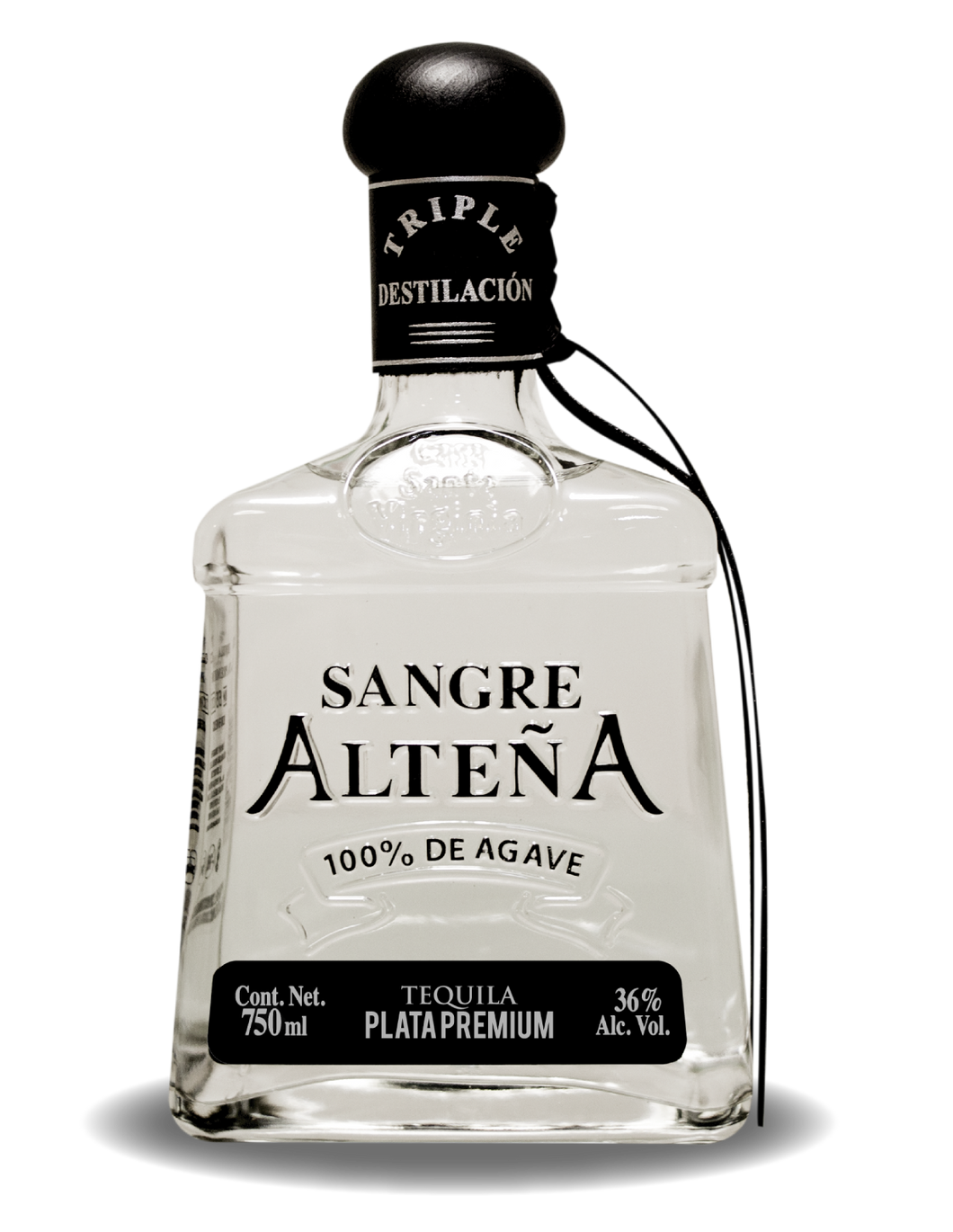 Tequila Sangre Alteña Plata Extra Premium 100% Agave - 750ml