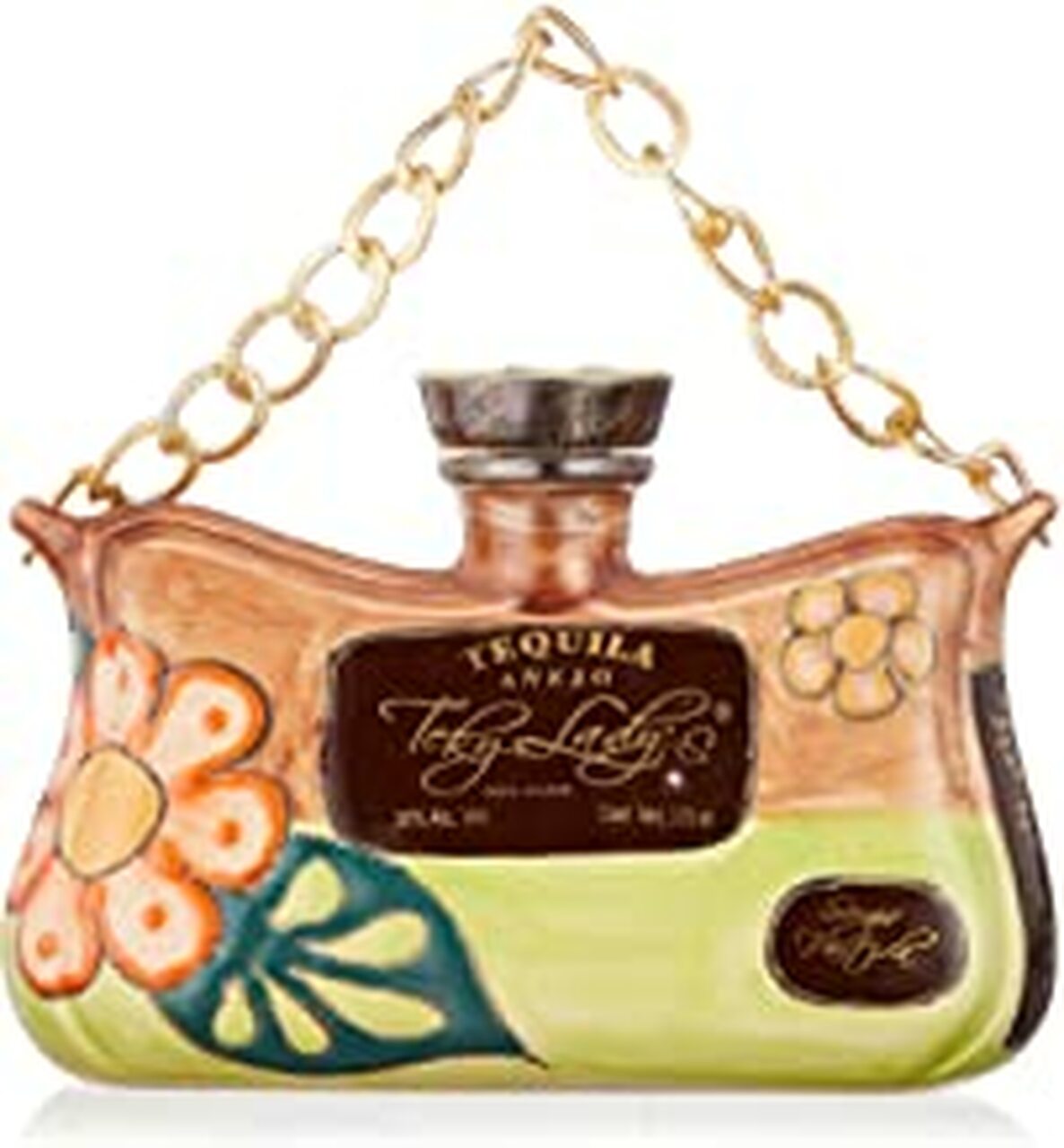 Tequila TEKYLADYS Añejo 100 Agave 375 ml Edición Bolso Cerámica El