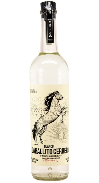 Destilado de Agave Caballito Cerrero 50 Blanco 100% Agave Chato - 700ml