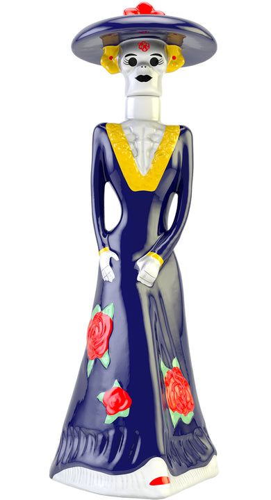 Tequila DOÑA CELIA Blanco 100% Agave - 375ml  CATRINA CERAMICA