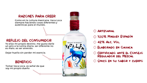 MEZCAL LA VACA LOCA 100% Agave espadín - 250ml