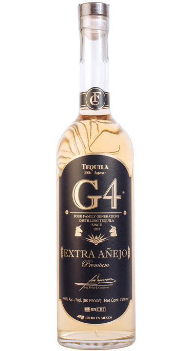 Tequila G4 Extra Añejo 100% Agave - 750ml LOTE 1