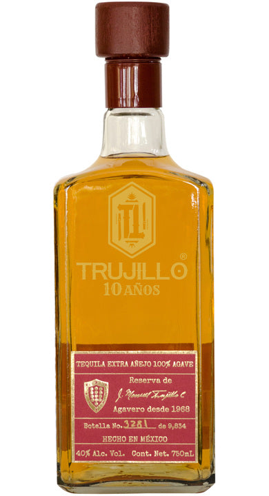 Tequila Trujillo Extra Añejo 10 Años 100% Agave - 750ml
